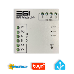 מתאם Solo לחיבור מזגנים מיני מרכזיים לבית חכם Tuya ו-Home Assistant